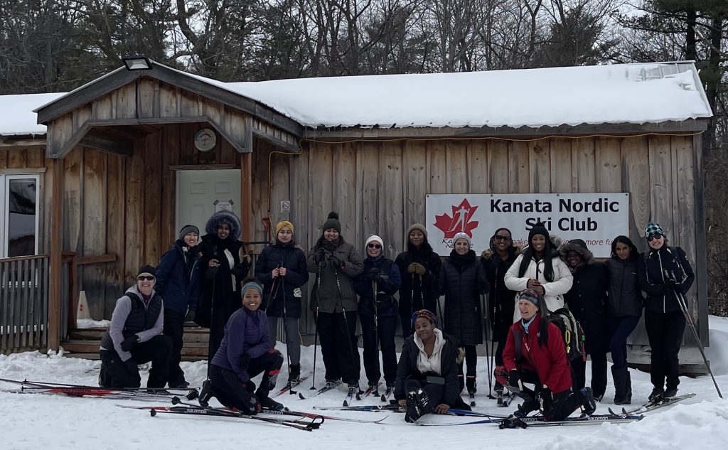 Ski outing with Women of Color Remake Wellness
